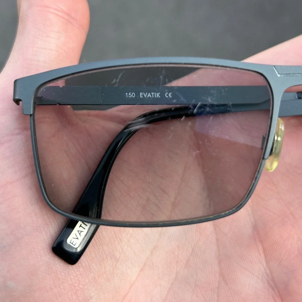 Evatik 9193 M103 Mens Sunglasses Frames 59‎ 16 150 Gunmetal Grey Rectangular
